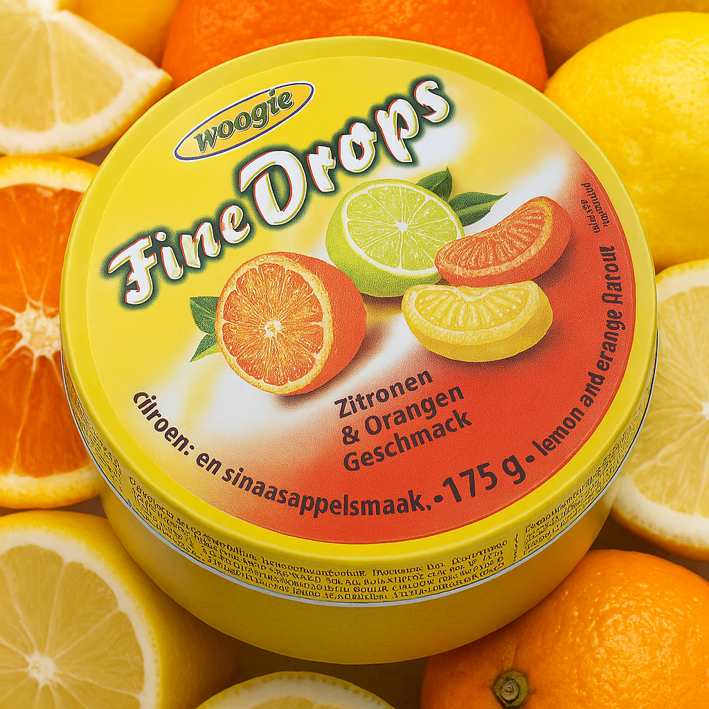 Woogie Fine Drops Zitronen & Orangen Geschmack 175g