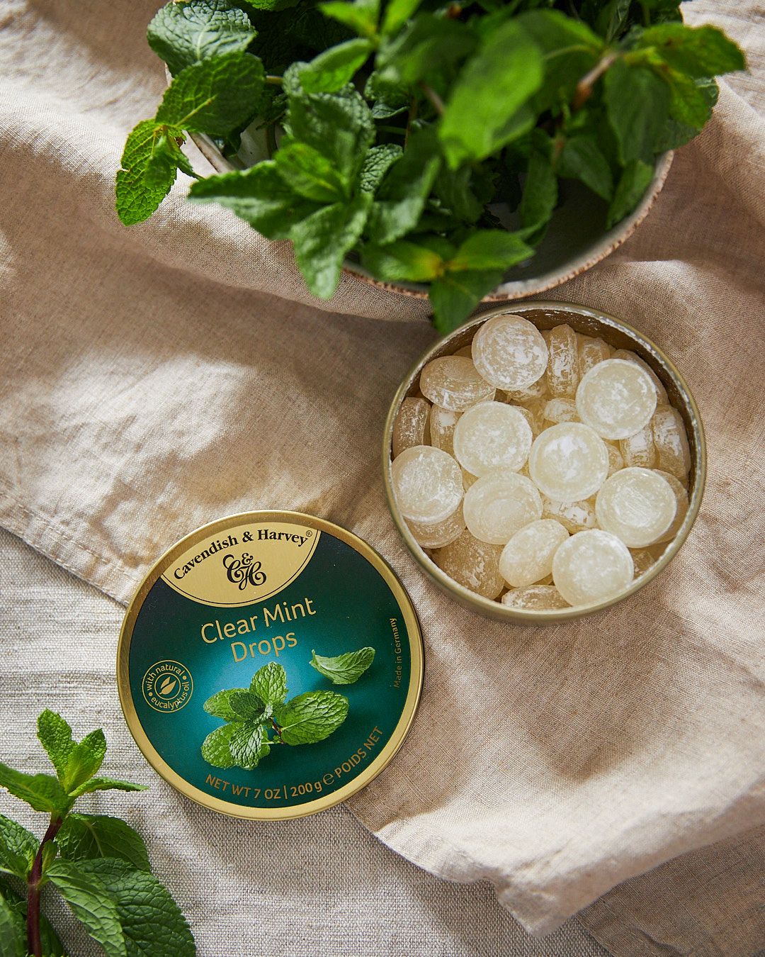 Cavendish & Harvey Clear Mint Bonbons mit Minzgeschmack 200g