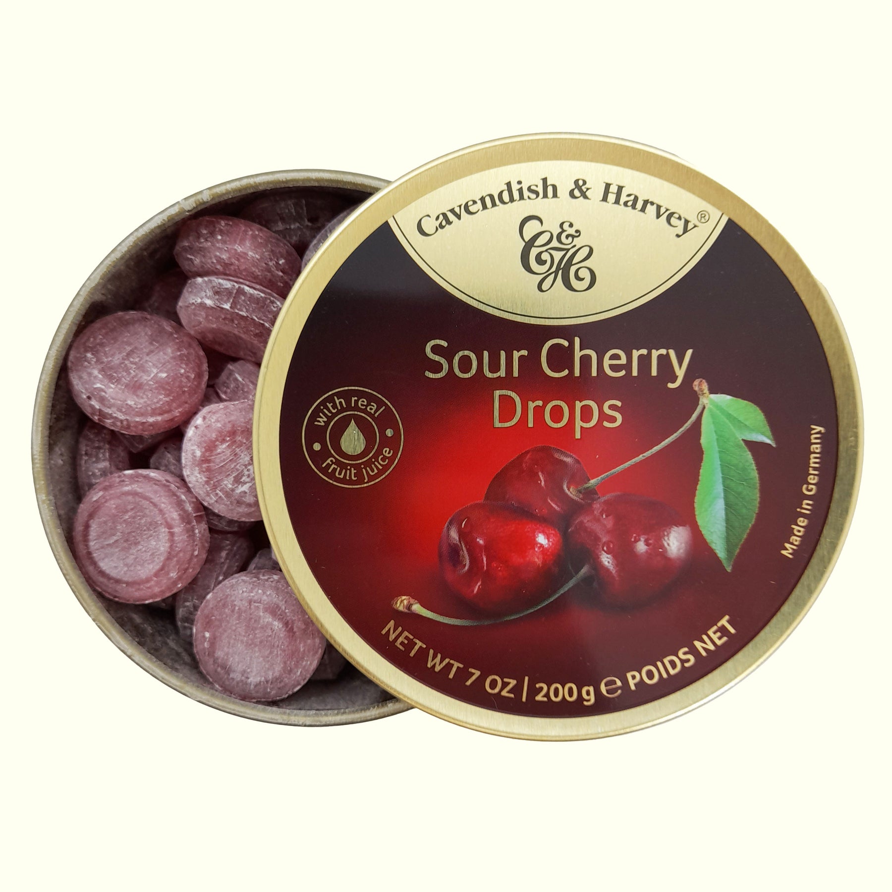 Cavendish & Harvey Sour Cherry Drops 200g