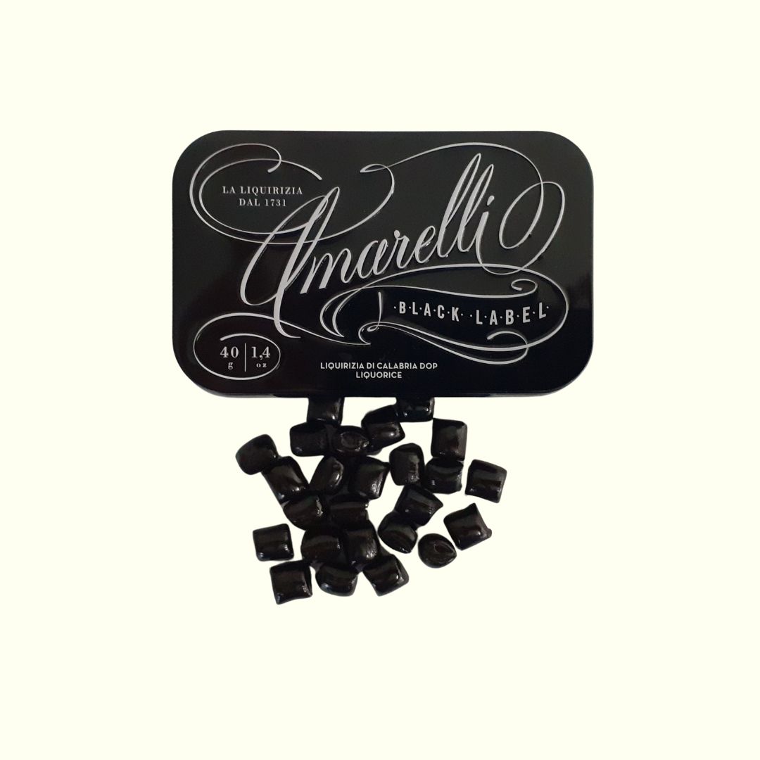 Amarelli Black Label 40g Hartlakritzstücke