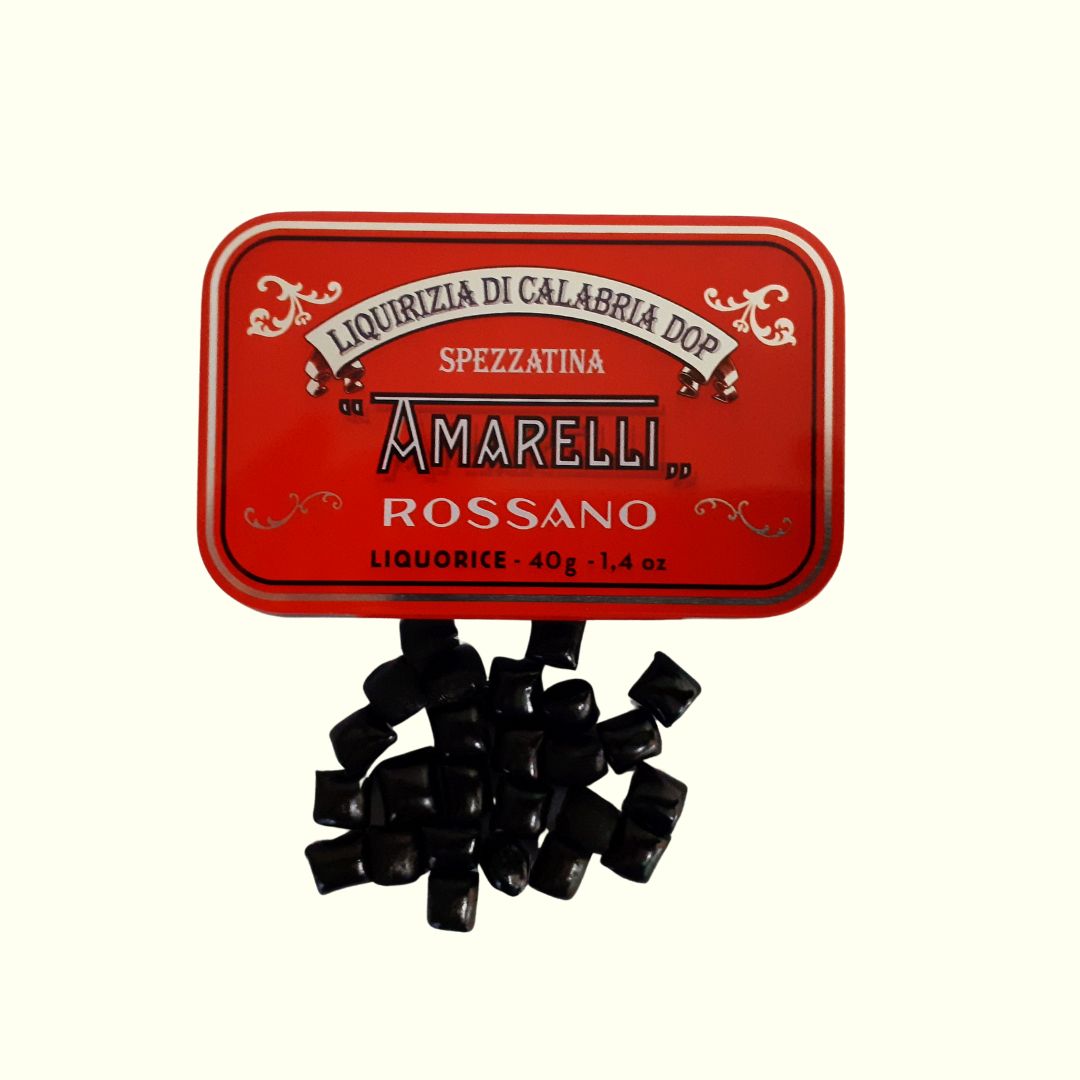 Amarelli Rossano 40g Pastillen aus Hartlakritz