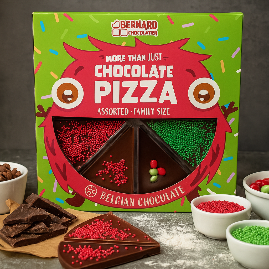 Bernard Chocolatier Chocolate Pizza Assorted Family Size 105g