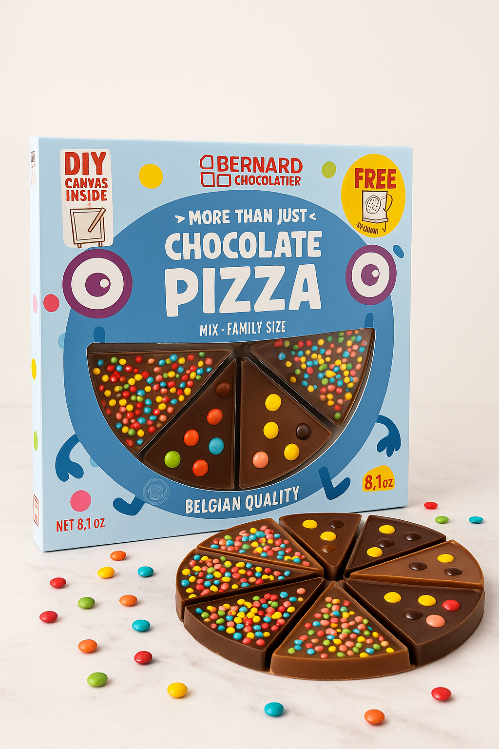 Bernard Chocolatier Schokoladen Pizza 105g