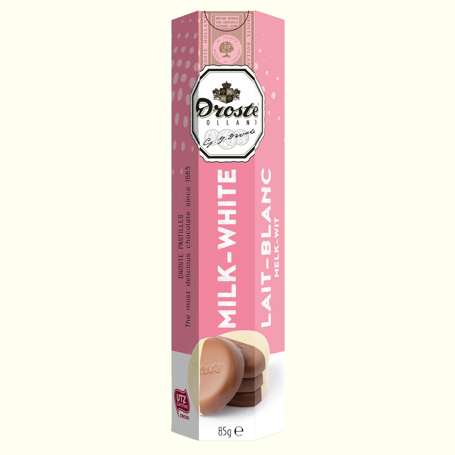 Droste Milk- White Pastilles 85g