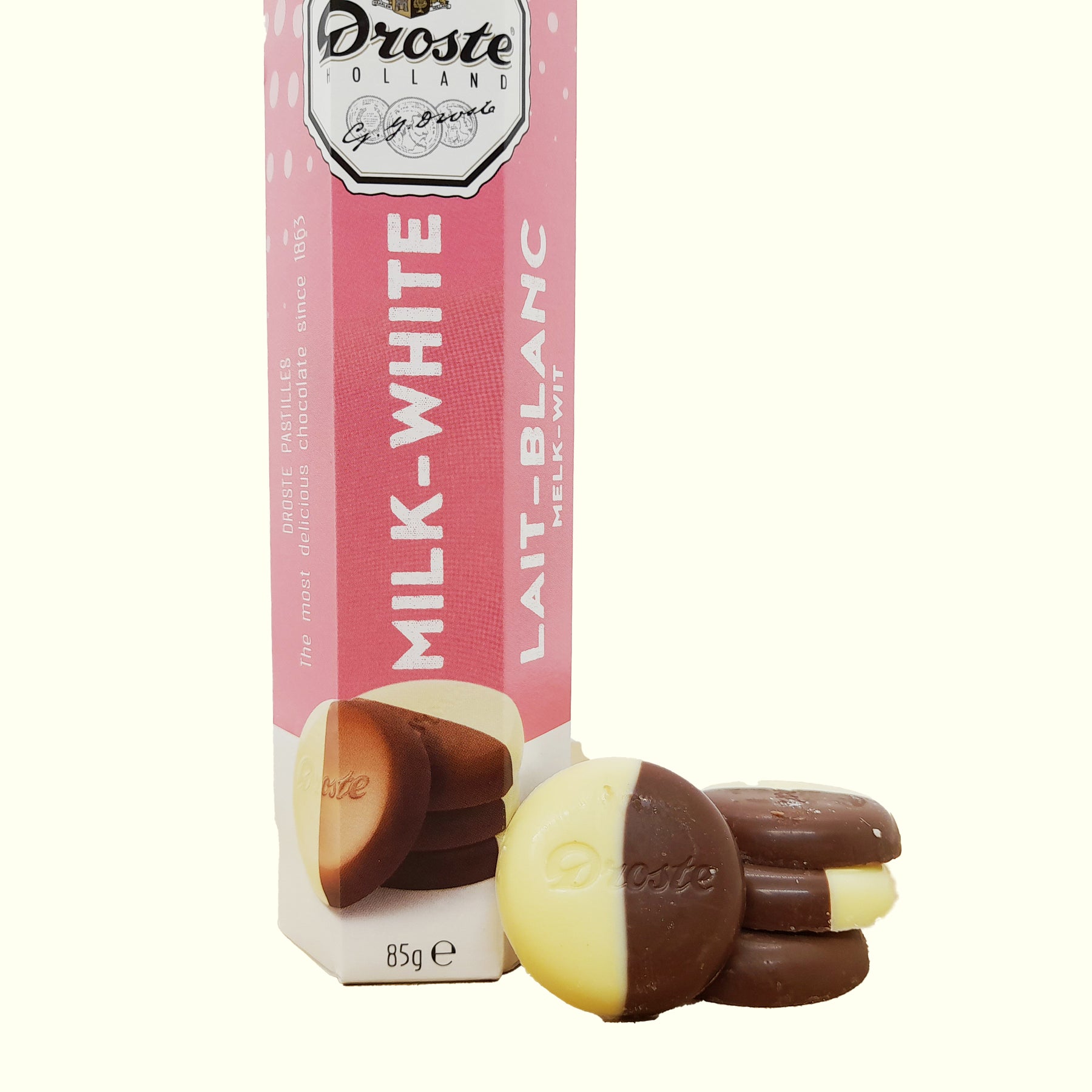 Droste Milk- White Pastilles 85g
