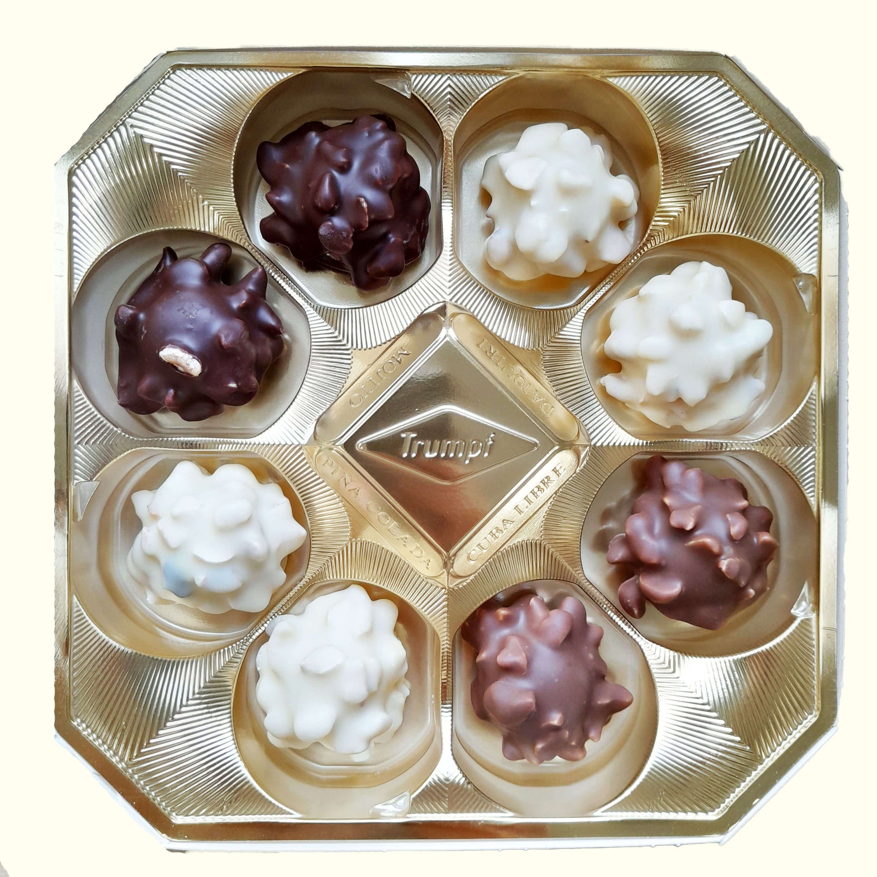 Trumpf Edle Tropfen in Nuss Rum Bar 100g