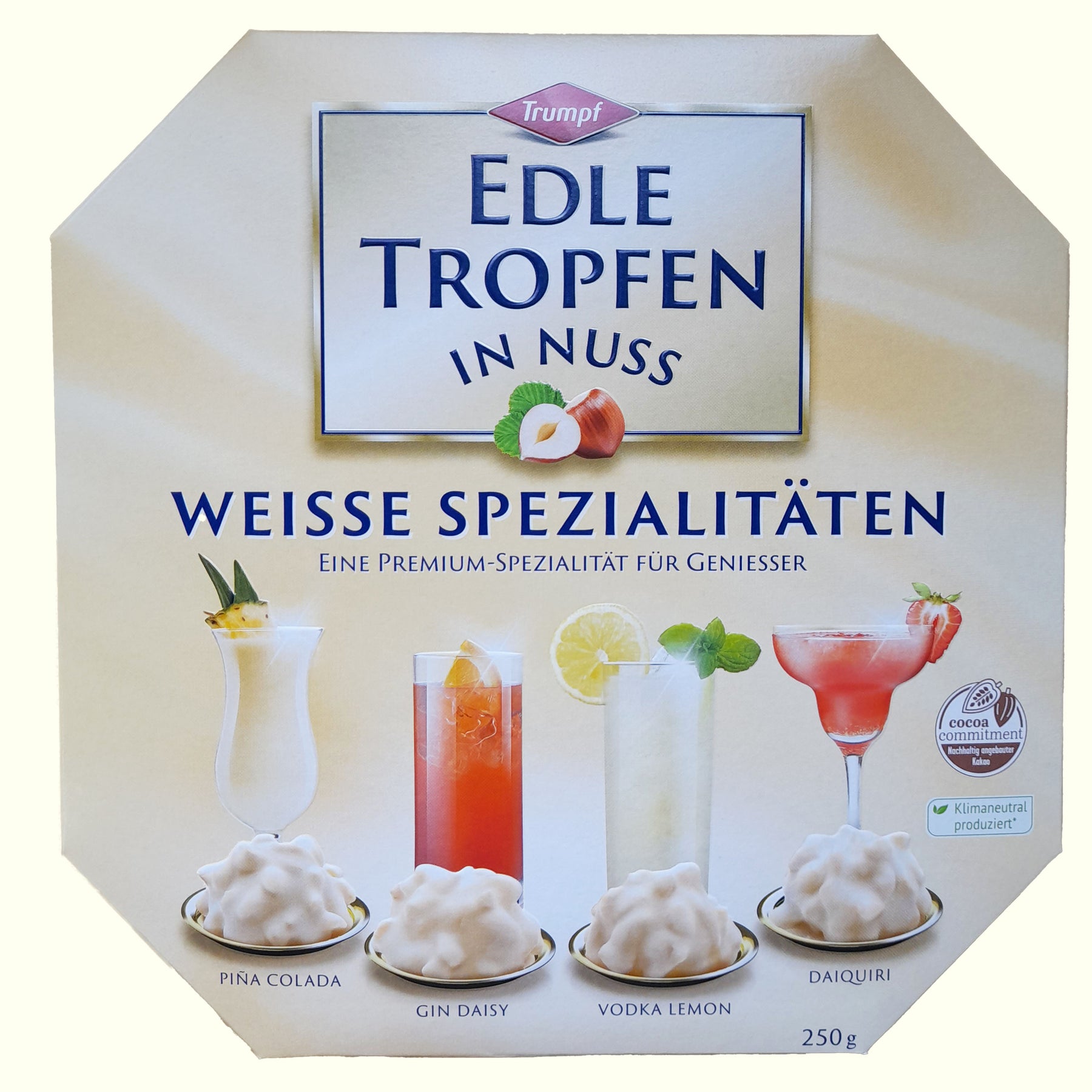 Trumpf Edle Tropfen in Nuss Weisse Spezialitäten 250g