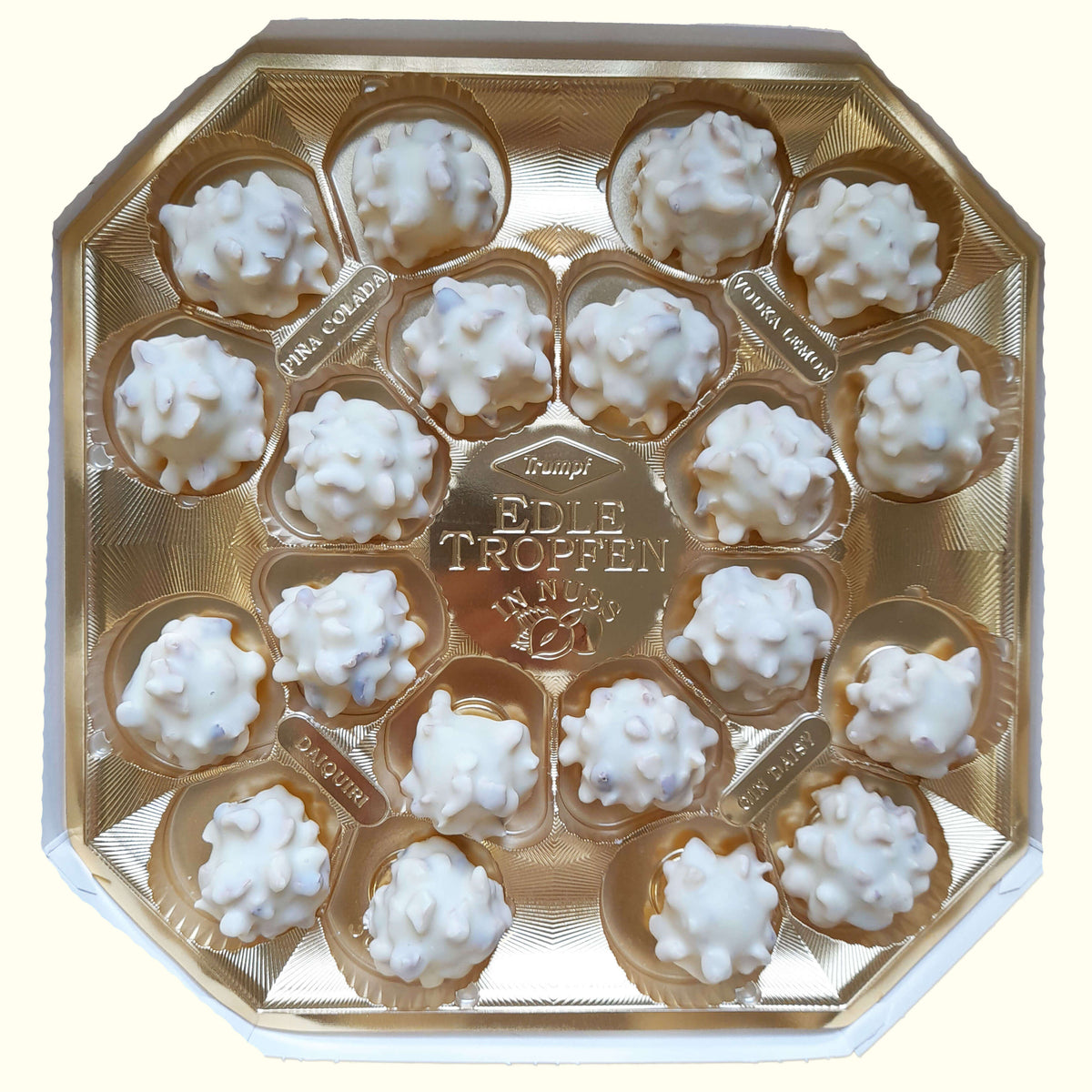 Trumpf Edle Tropfen in Nuss Weisse Spezialitäten 250g