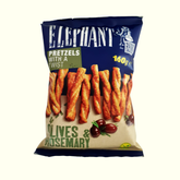 Elephant Twisted Pretzels Olives & Rosmary 160g