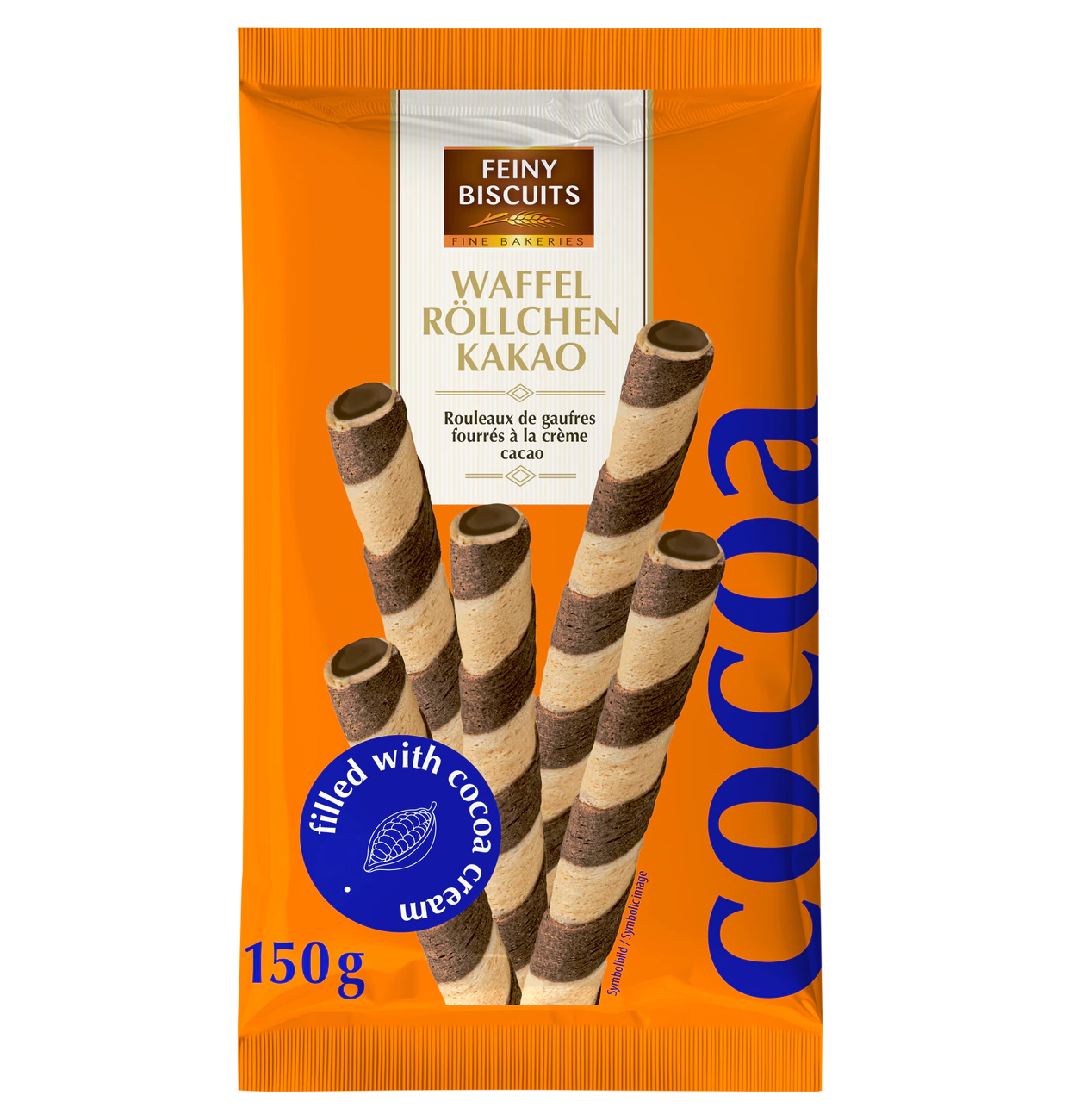 Feiny Biscuits Waffelröllchen Kakao 150g