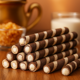 Feiny Biscuits Waffelröllchen Zebra 160g