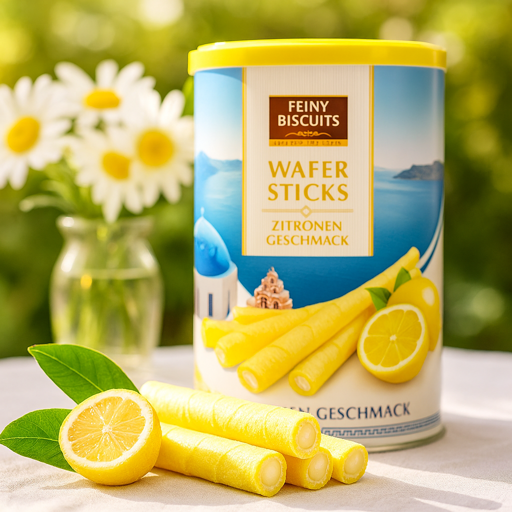 Feiny Biscuits Waffelröllchen Mit Zitronencremegeschmack 400g