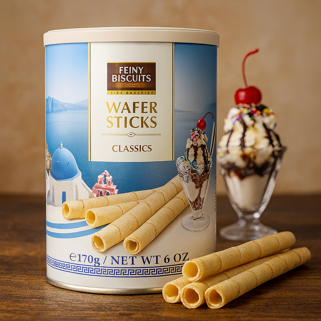 Feiny Biscuits Waffelröllchen 170g Ungefüllt