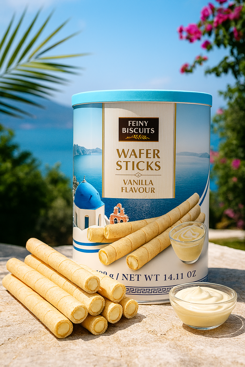 Feiny Biscuits Waffelröllchen mit Vanille 400g