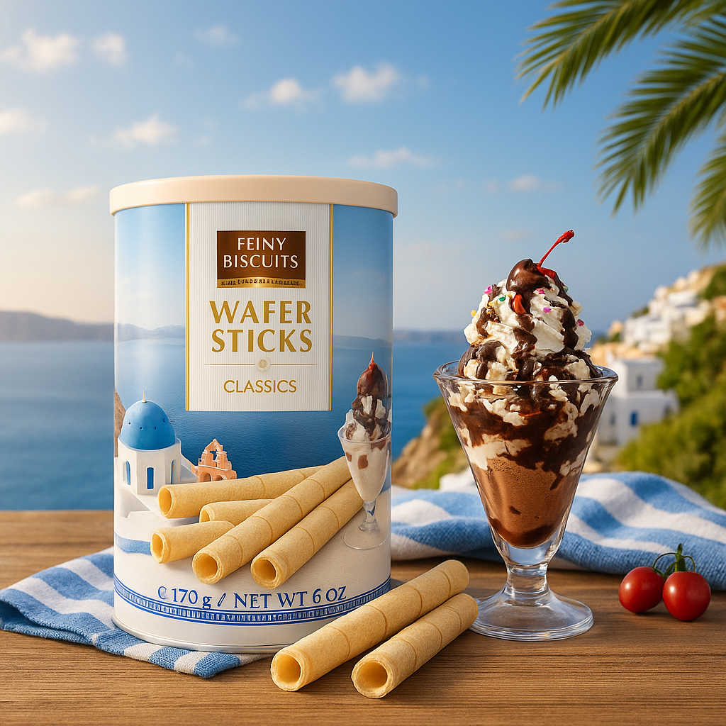 Feiny Biscuits Waffelröllchen 170g Ungefüllt