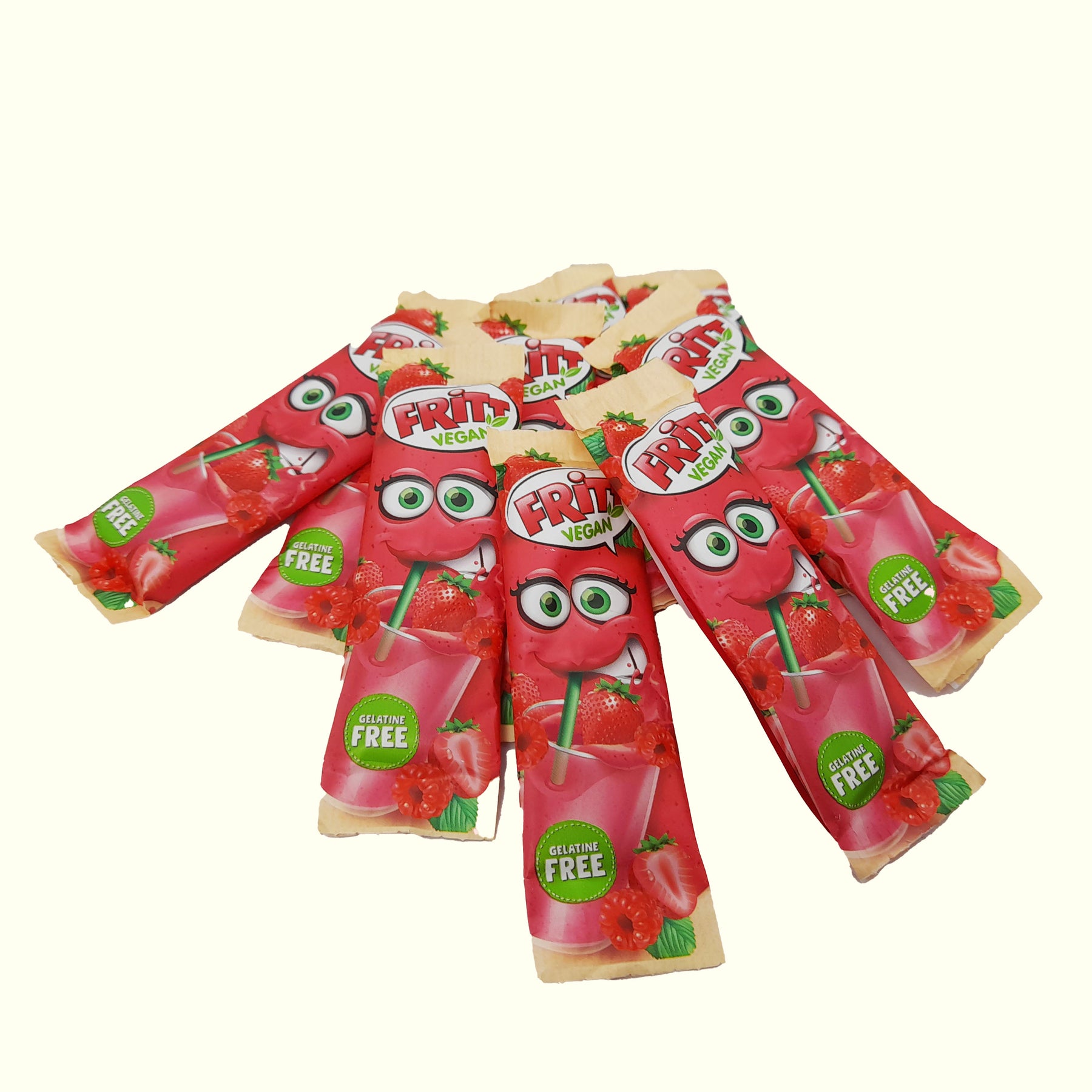 Fritt Vegan Kaubonbon Smoothie Style Minis Erdbeer Und Himbeer 135g