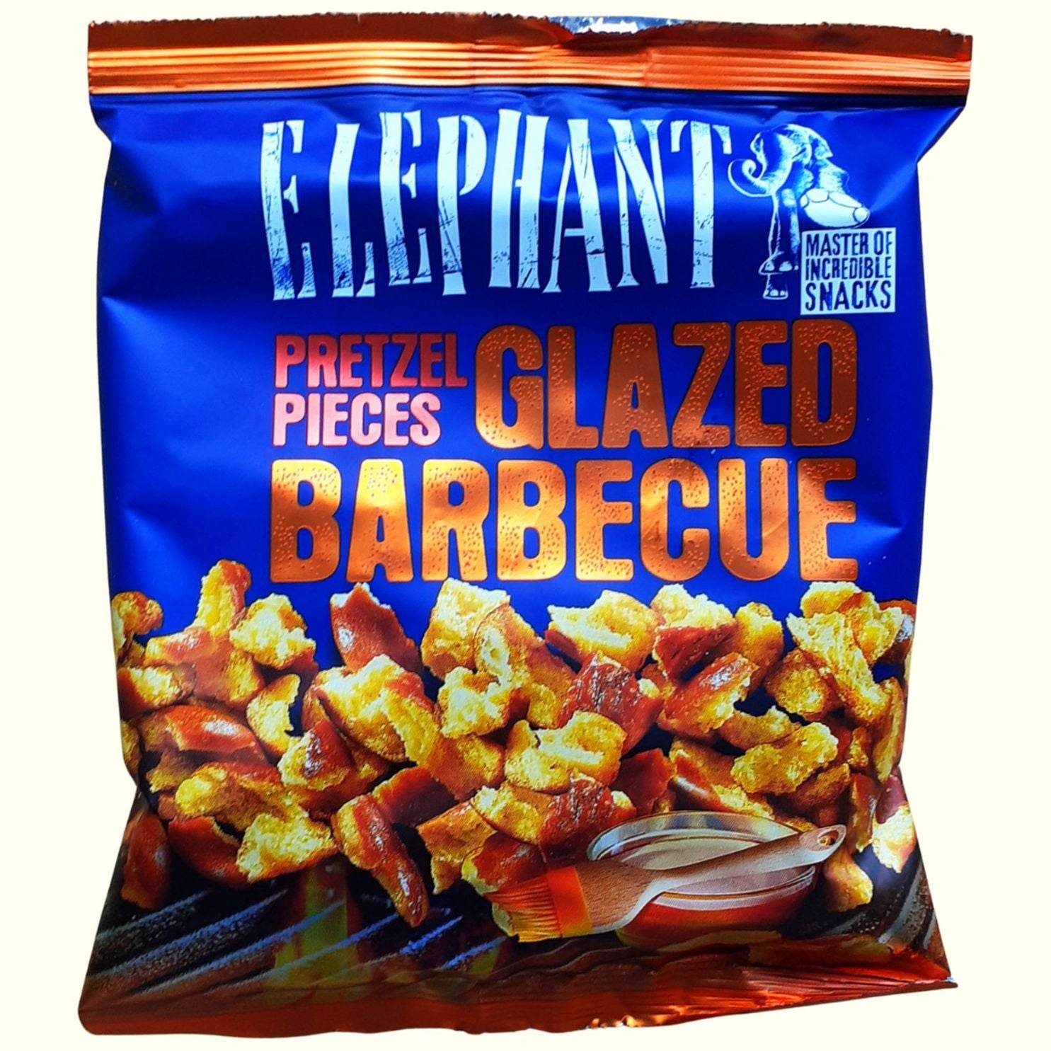 Elephant Pretzel Pieces Glazed Barbecue BBQ Bretzelstücke 125g - TopCandy
