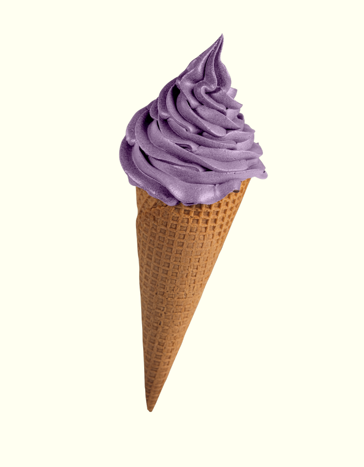 Lykke Softeispulver Heidelbeere 2,5kg | 7-9 Liter fertige Mischung | Eis Pulver für Softeismaschine - cremiges Softeis für Zuhause & Gastronomie - Eispulver mit Heidelbeergeschmack