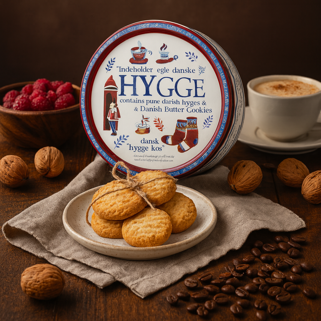 Hygge Dänische Butter- Cookies in Schmuckdose 340g