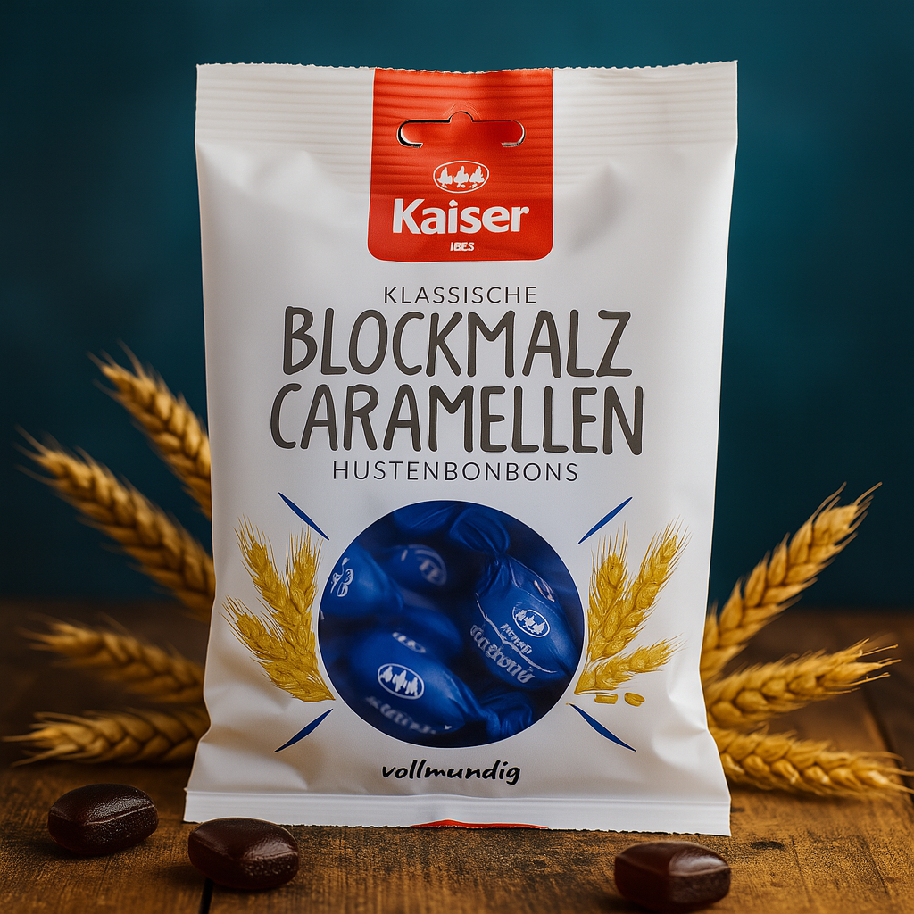 Kaiser Blockmalz Caramellen Hustenbonbons - 100g