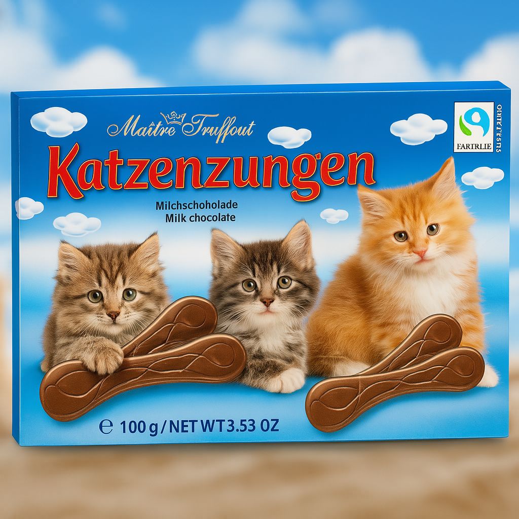 Maître Truffout Katzenzungen Milchschokolade 100g