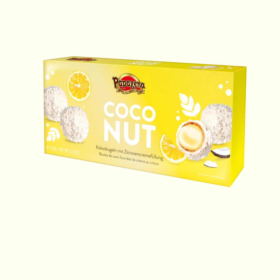 Papagena Kokoskugeln Mit Zitronencremefüllung 120g