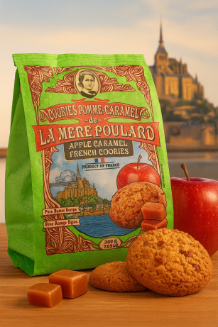 La Mère Poulard Cookies Pomme - Caramel 200g