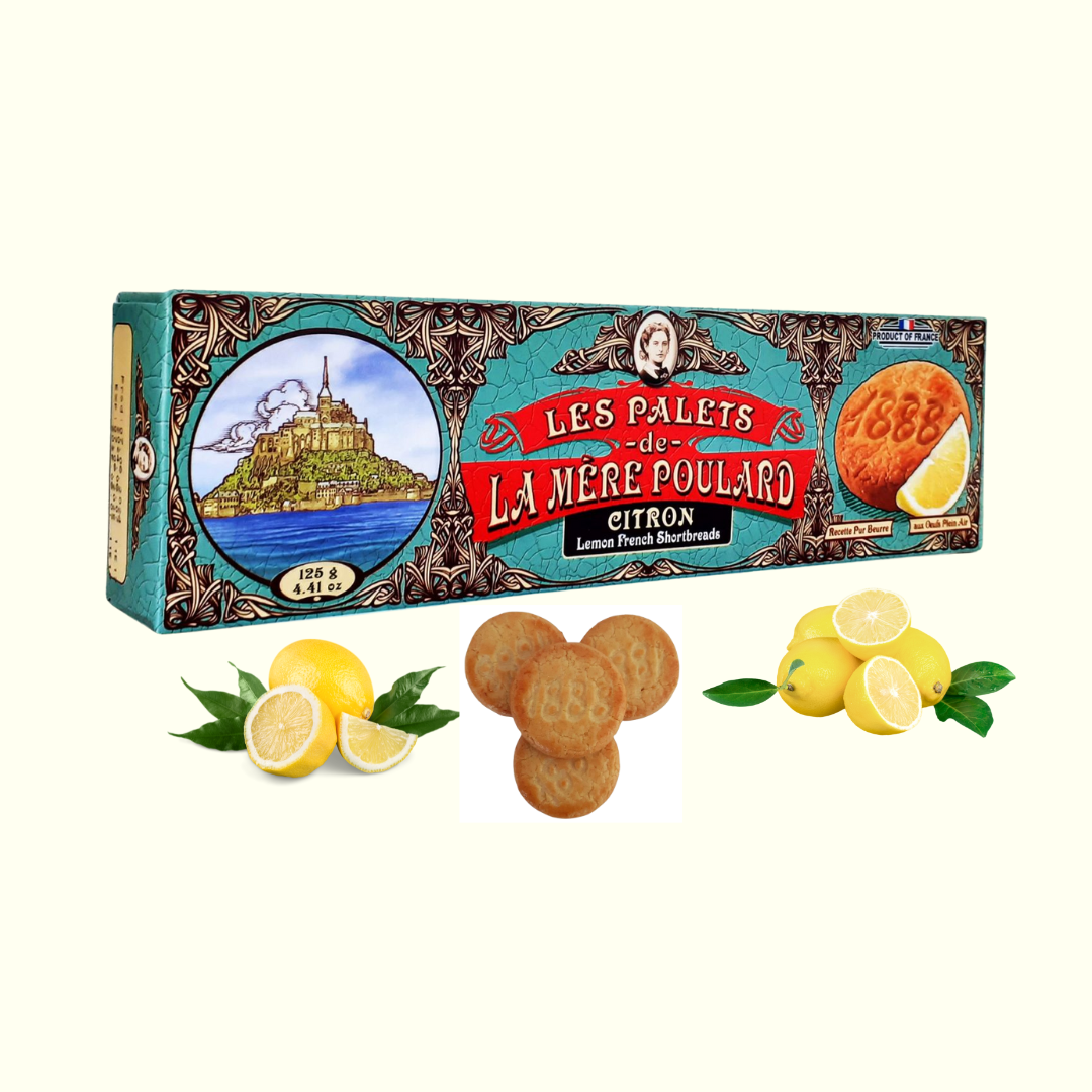 Les Palets De La Mère Poulard Citron French Shortbreads 125g