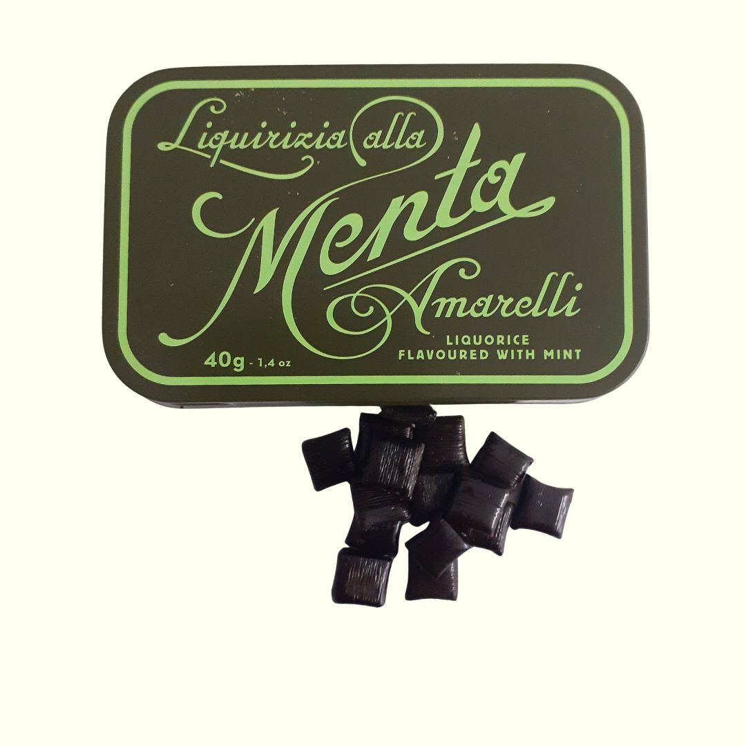 Amarelli Liquirizia Menta 40g Lakritz Favette