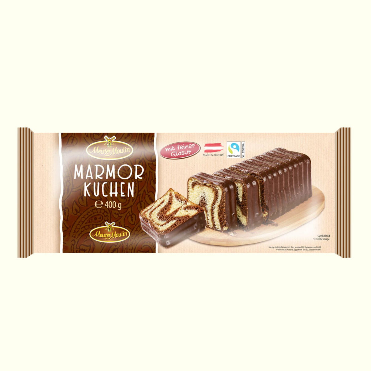 Meister Moulin Marmorkuchen mit Schokoglasur 400g - TopCandy