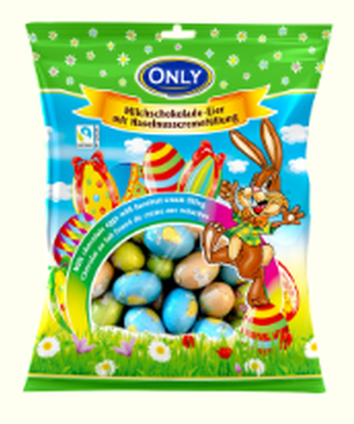 Only Milchschokoladeeier mit Haselnusscremefüllung groß 400g | 30 Stück