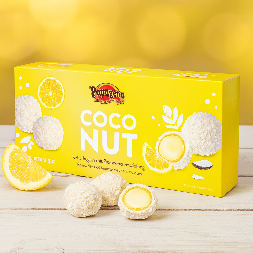 Papagena Kokoskugeln Mit Zitronencremefüllung 120g