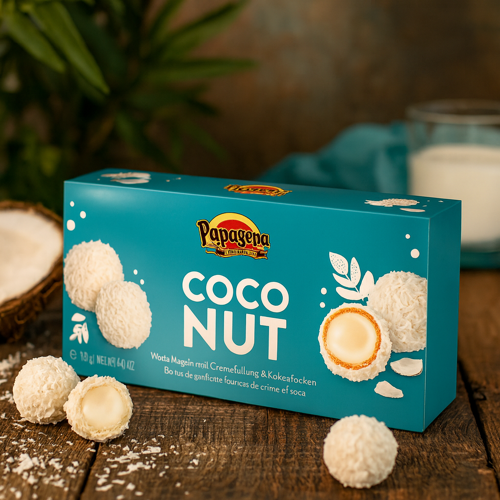 Papagena Coconut 120g Gefüllte Waffelkugekn