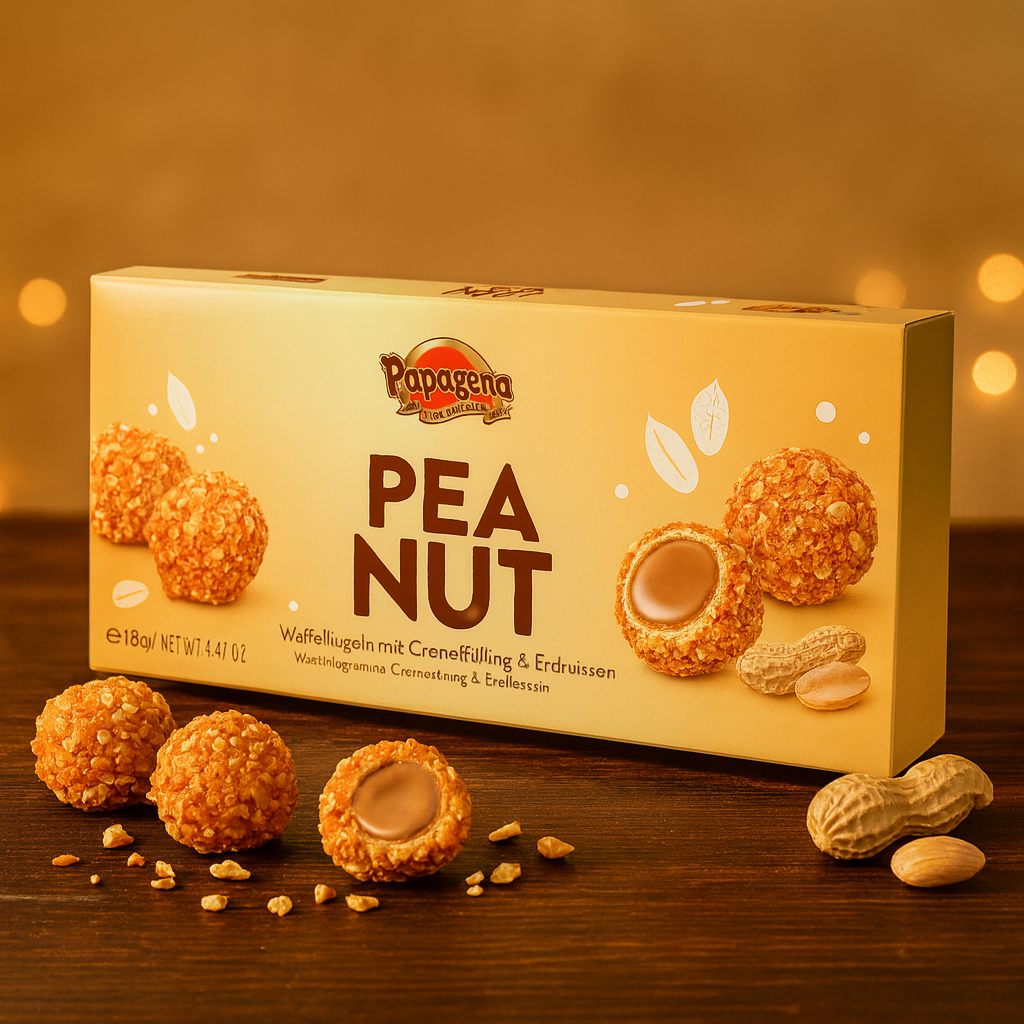 Papagena Waffelkugeln Mit Erdnuss 125g