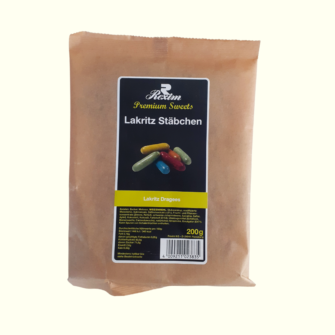 Rexim Premium Sweets Lakritz Stäbchen 200g