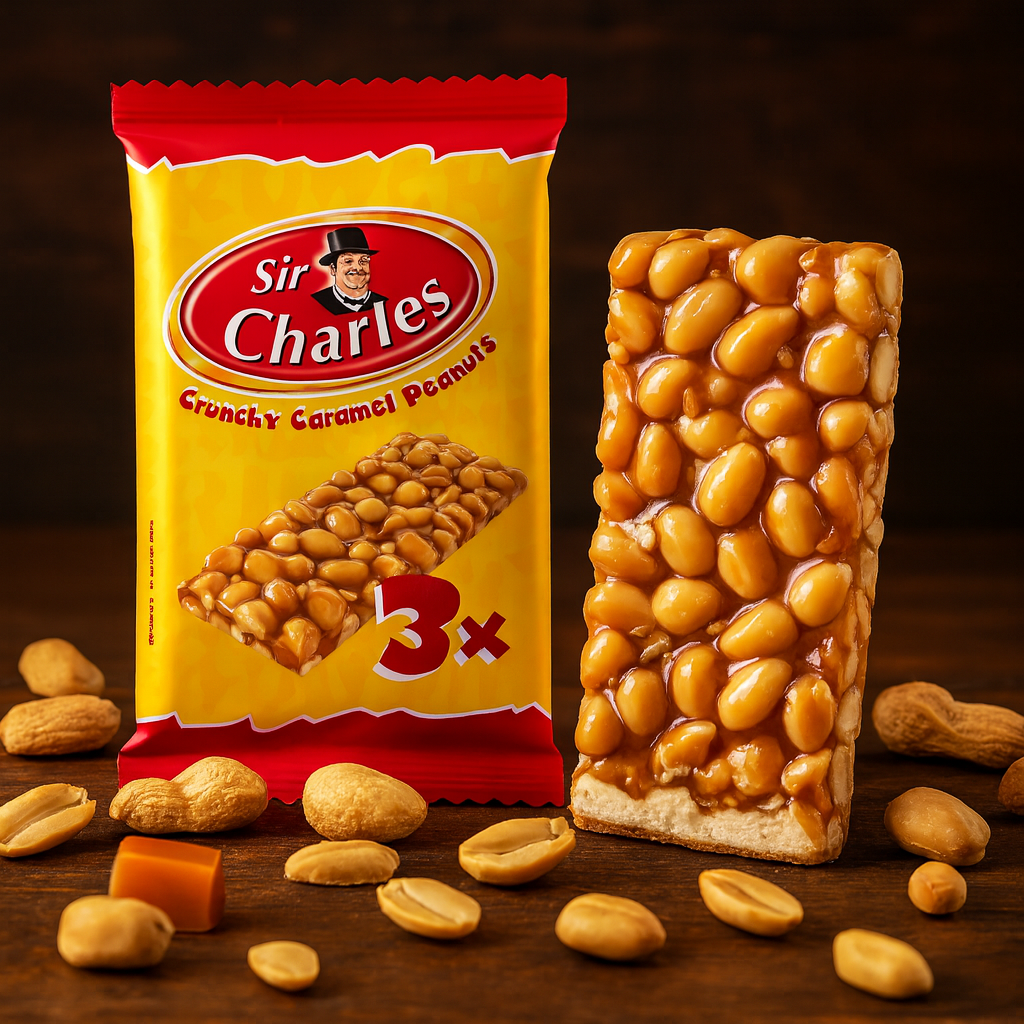 Sir Charles Crunchy Caramel Peanuts Riegel 3 x 38g