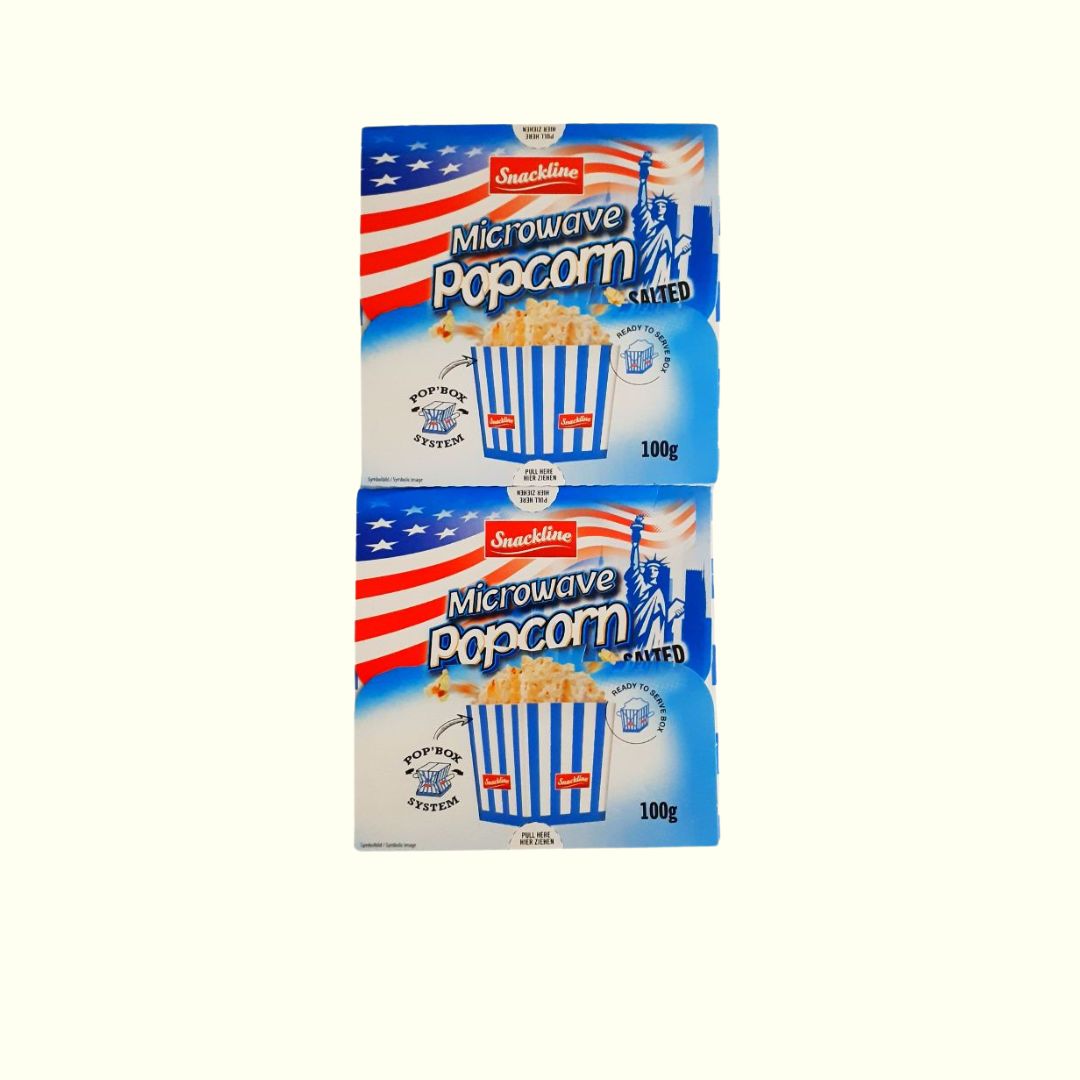 Snackline Mikrowellen Popcorn 2 x 100g Salzig