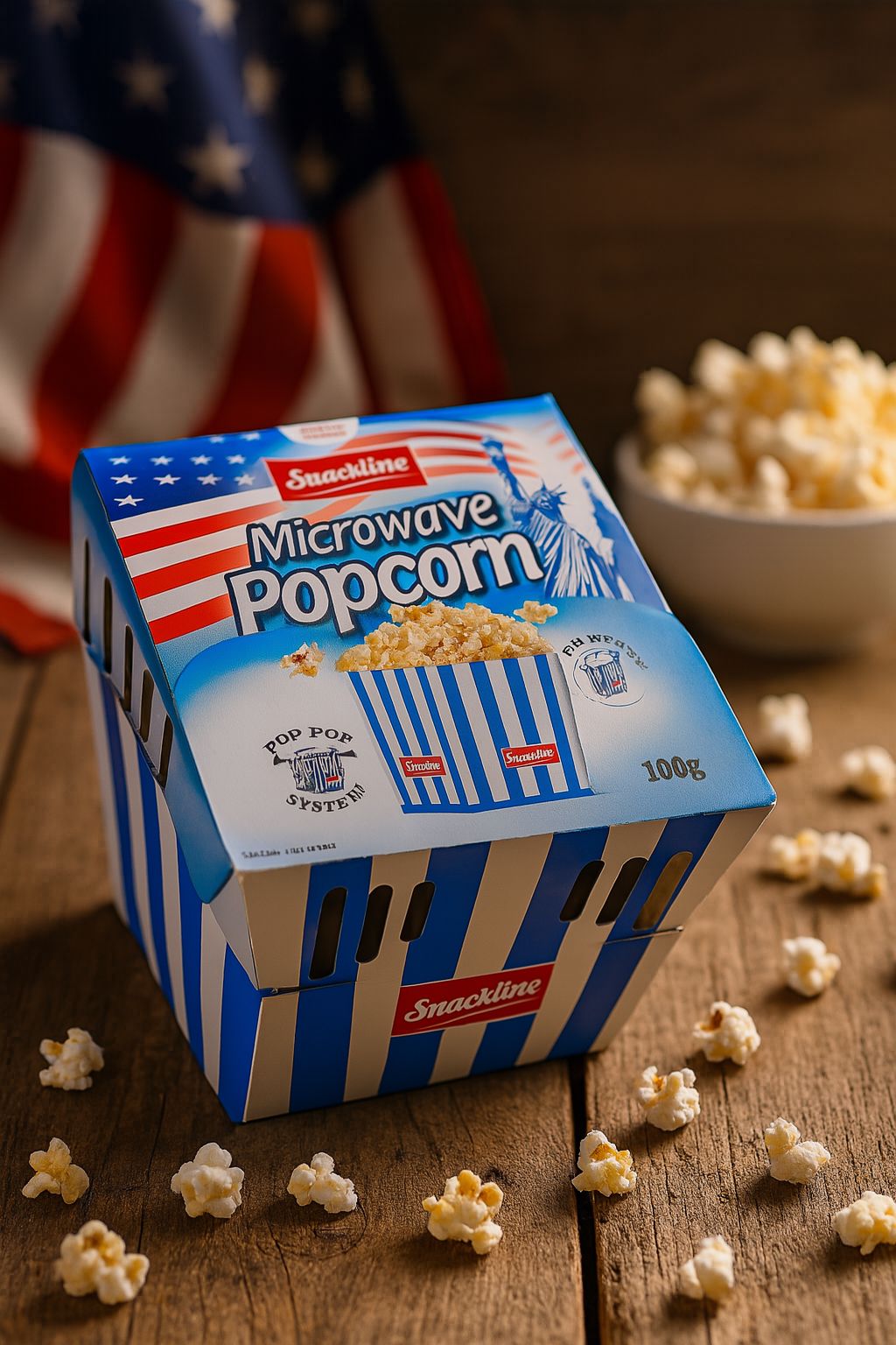 Snackline Mikrowellen Popcorn 2 x 100g Salzig