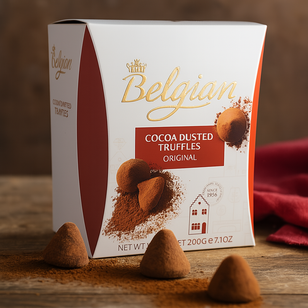 The Belgian Cocoa Dusted Truffles Original 200g