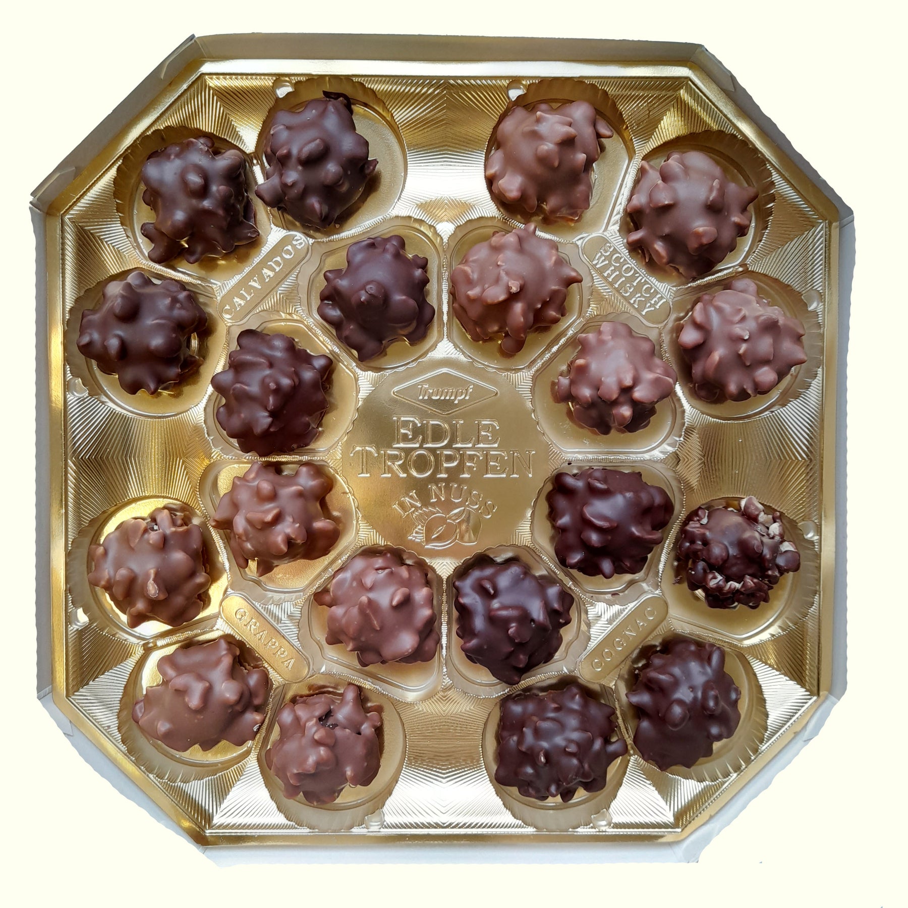 Trumpf Edle Tropfen in Nuss Klassische Brände 250g