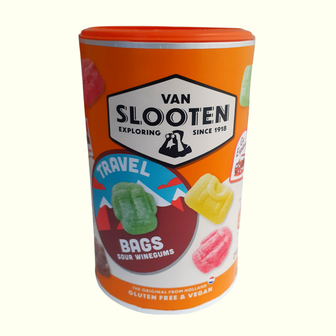 Van Slooten Travel Bags Sour Winegums 210g