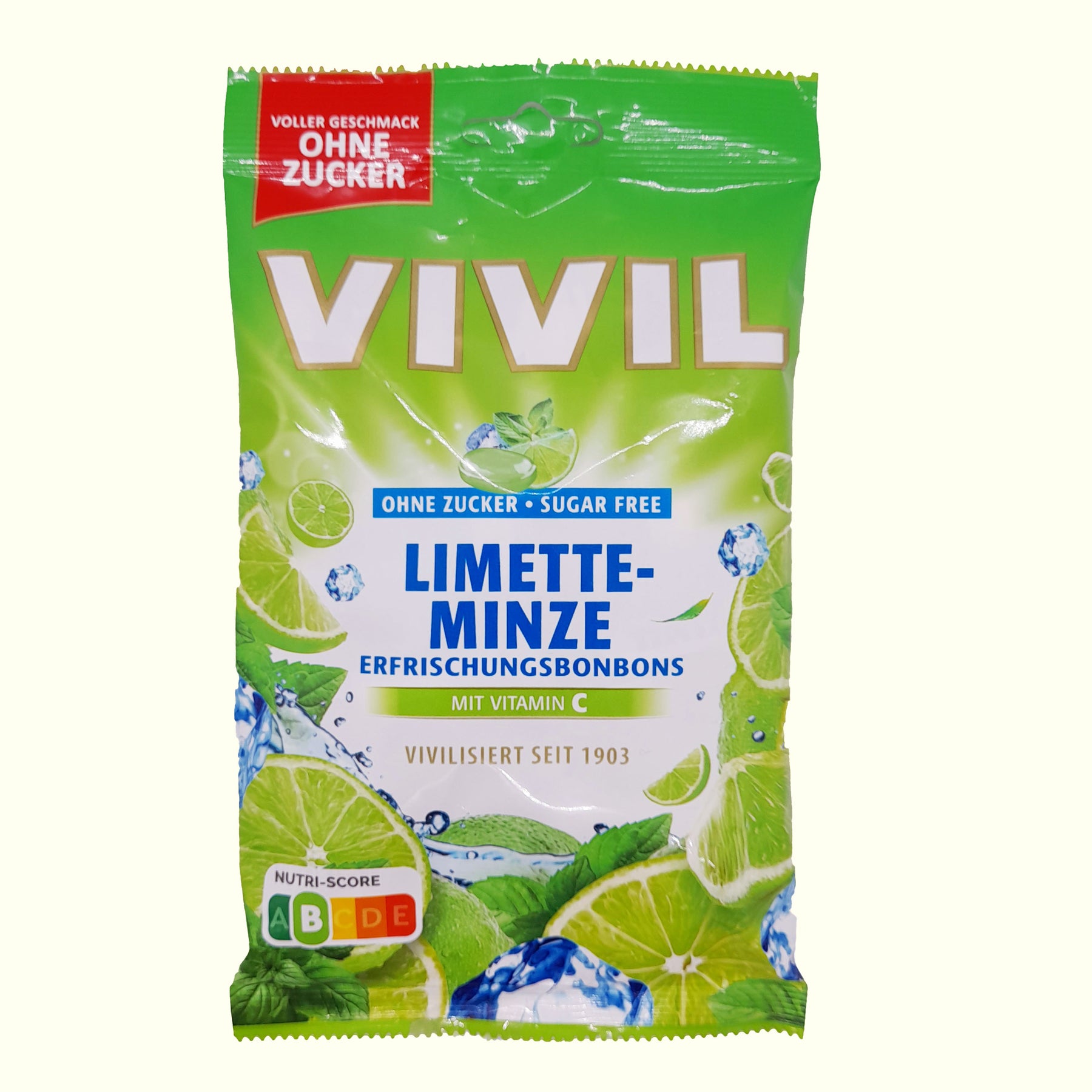 Vivil Limette Minze Erfrischungsbonbons - 120g