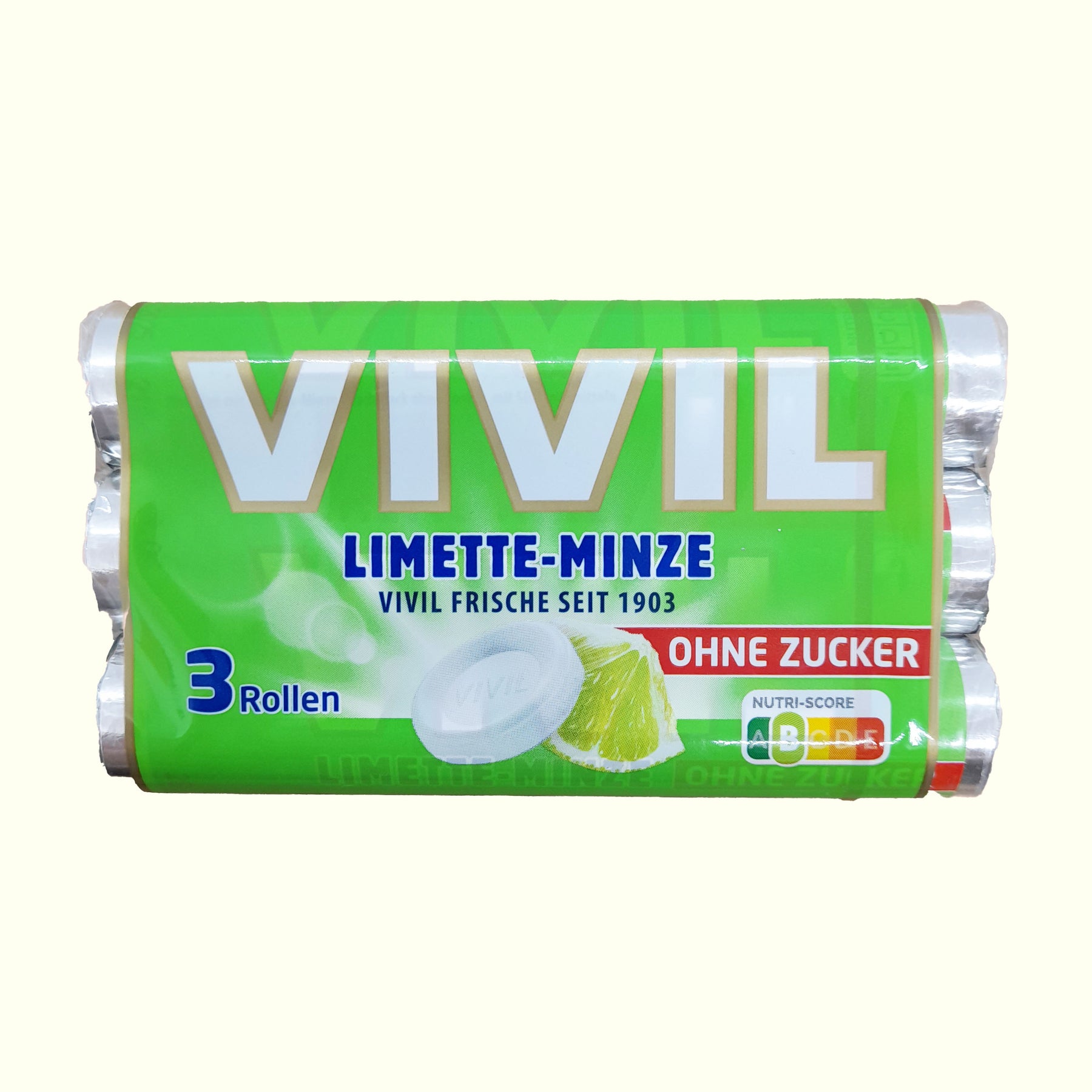 Vivil Limette-Minze ohne Zucker - 3 x 28g