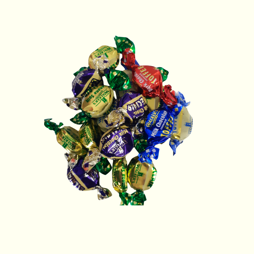 Walkers Nonsuch Assorted Toffees & Chocolate Eclairs 150g