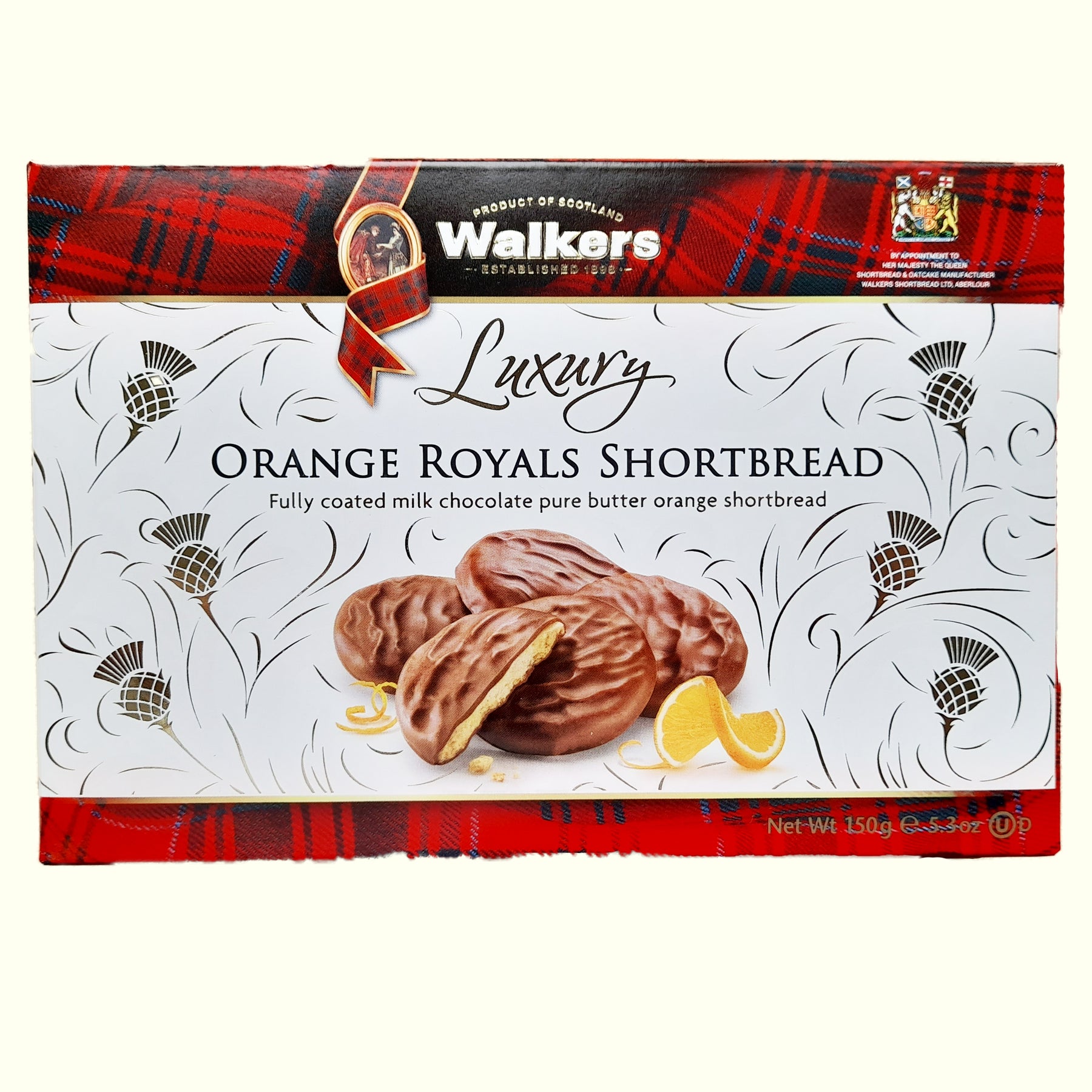 Walkers Orange Royals Shortbread 150g