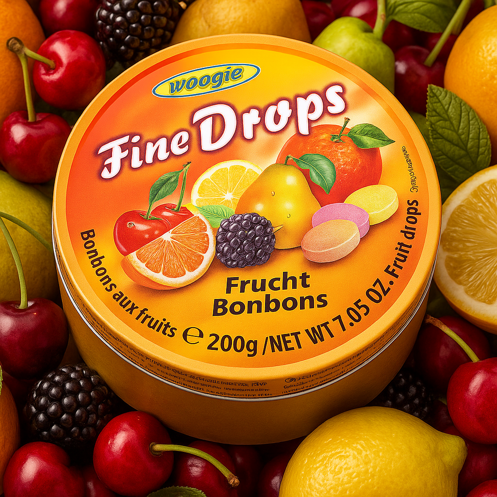 Woogie Fine Drops Bonbons mit Fruchtgeschmack200g