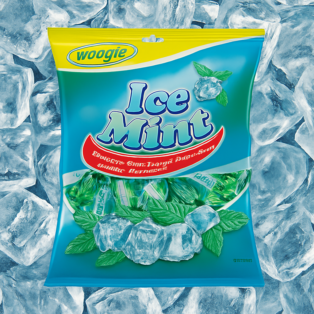 Woogie Bonbons Ice Mints gefüllte Minzbonbons 170g