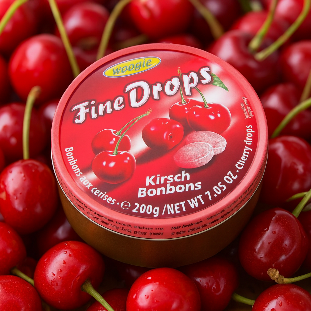 Woogie Fine Drops Bonbons mit Kirschgeschmack 200g