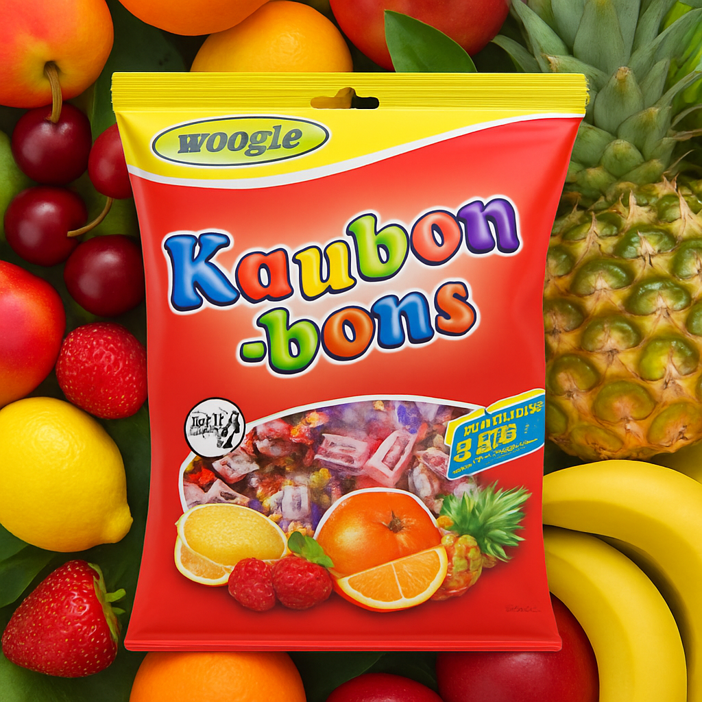 Woogie Kaubonbons einzeln gewickelt, großer Beutel 500g