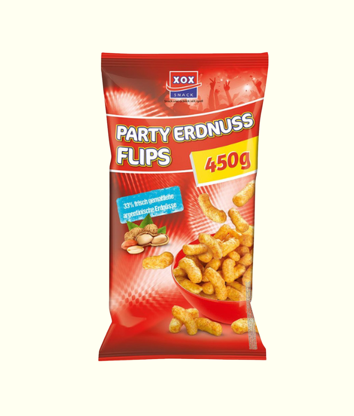 XOX Party Erdnuss Flips 450g